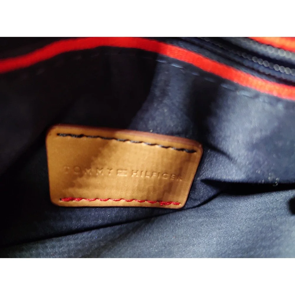 Tommy Hilfiger Light Blue Nylon Crossbody Bag Gold Logo [GNH019191]
